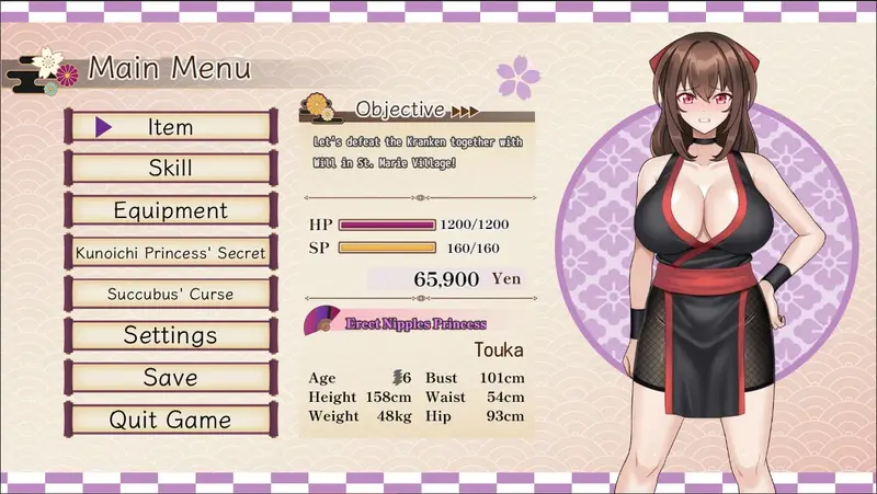 Crimson Flame Kunoichi Princess Touka Succubus Corruption Princess Tale Preview 2