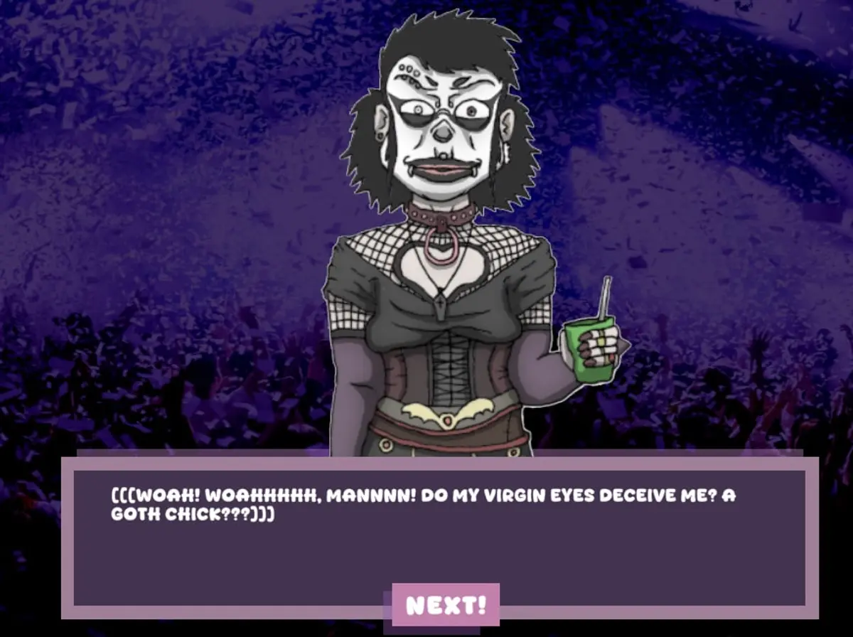 Approach the Weird Goth Girl at the Party Preview 1