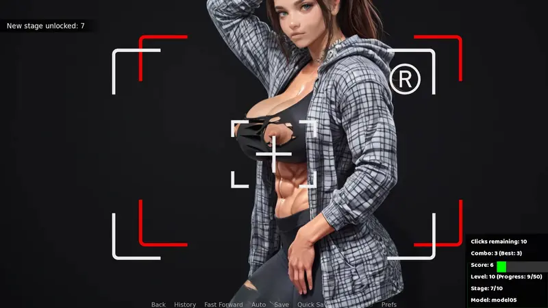 Female Muscle Leveling Preview 4